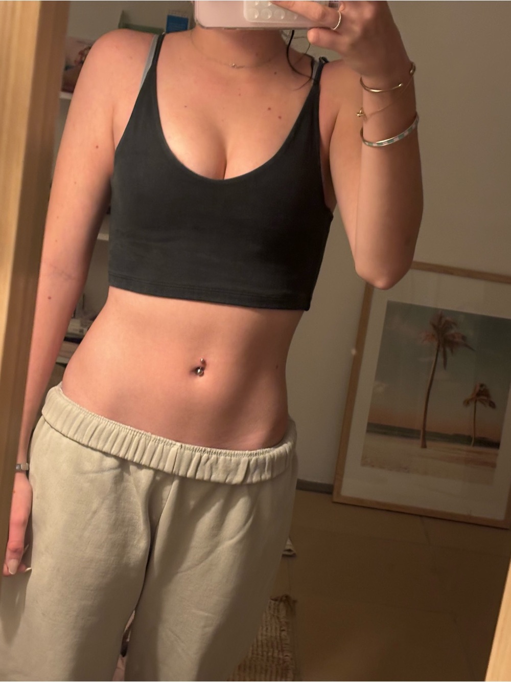 Brandy Melville black crop top
